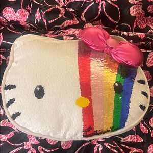 Hello Kitty Sequin Rainbow Pillow